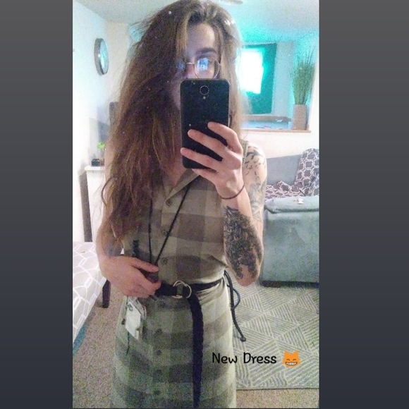 Plaid Dress or Cardigan - Picture 3 of 8